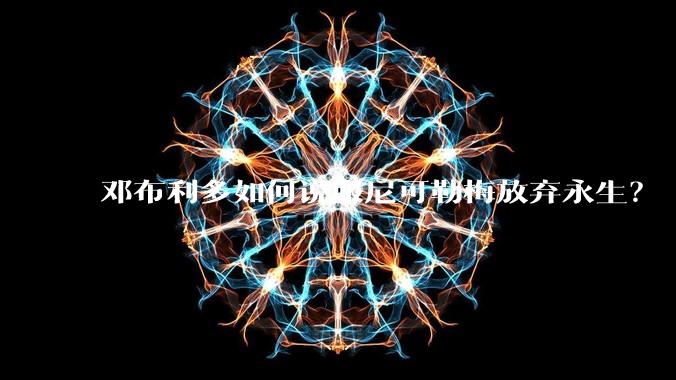 邓布利多如何说服尼可勒梅放弃永生？