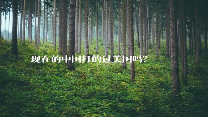 现在的中国打的过美国吗？