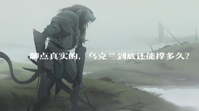聊点真实的，乌克兰到底还能撑多久？